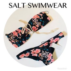 SALT SWIMWEAR | NWT Floral Print Cheeky Bikini